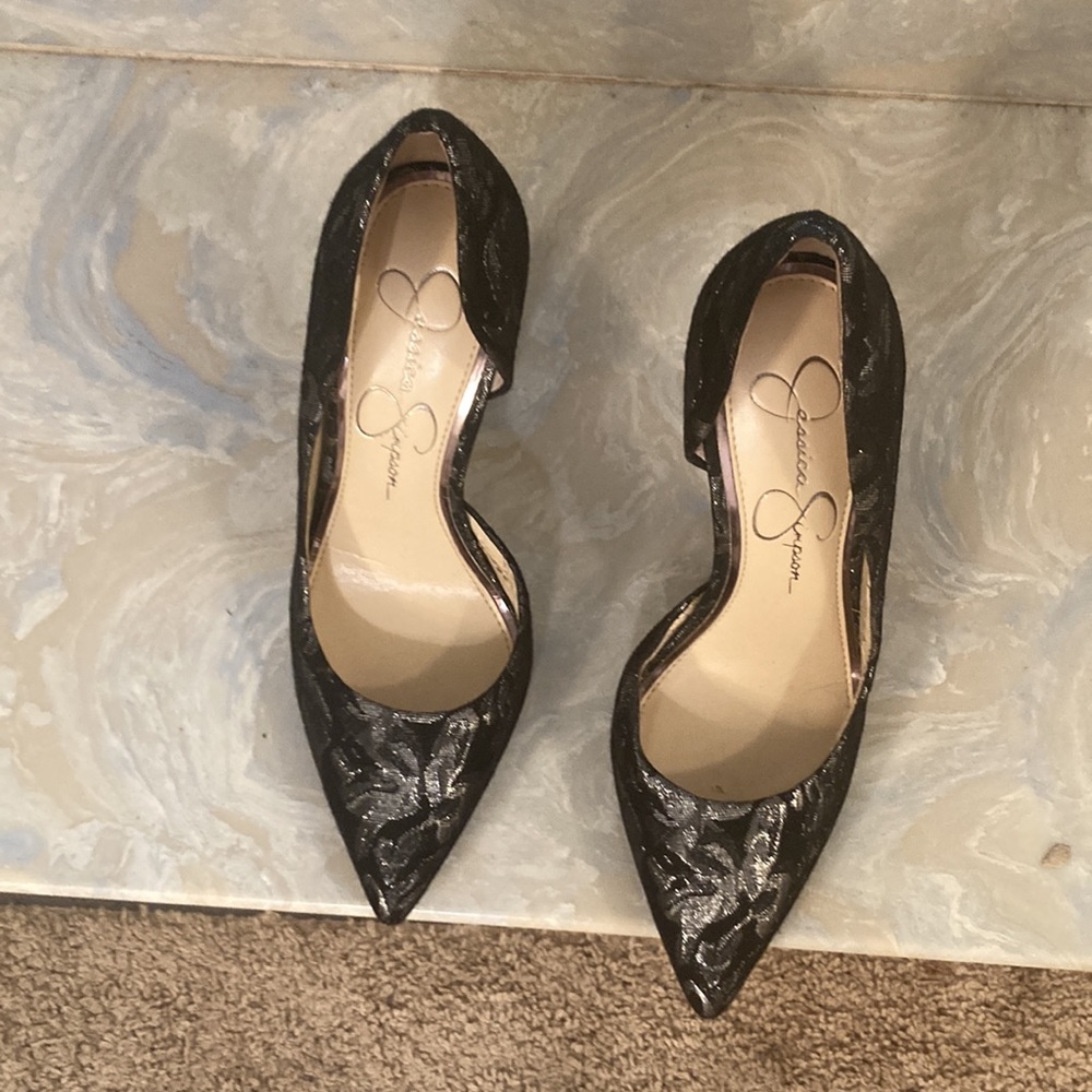 Gently used Jessica Simpson D’Orsay Heels - Picture 2 of 6
